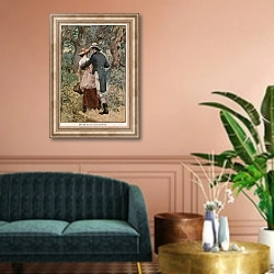 «Illustration for Adam Bede 16» в интерьере классической гостиной над диваном