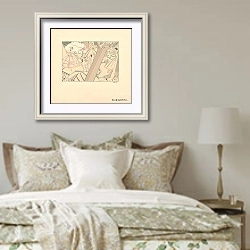 «Les Quatre Coins» в интерьере спальни в стиле прованс над кроватью