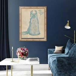 «Dress» в интерьере в классическом стиле в синих тонах