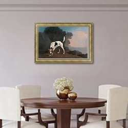 «Гончая напала на след» в интерьере столовой в классическом стиле