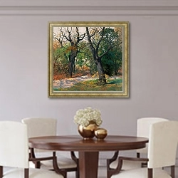 «Autumn Morning» в интерьере столовой в классическом стиле