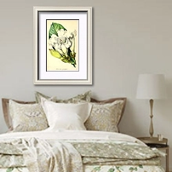 «Beaumontia Grandiflora» в интерьере спальни в стиле прованс над кроватью
