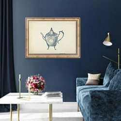 «Silver Teapot» в интерьере в классическом стиле в синих тонах