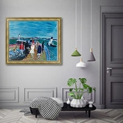 «La jetée à Honfleur» в интерьере коридора в классическом стиле