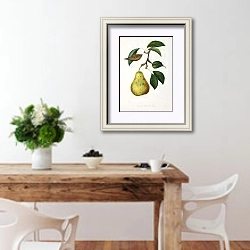 «Pears - Beurre Gens» в интерьере кухни с деревянным столом