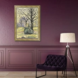 «Сад в Либихаусе» в интерьере в классическом стиле в фиолетовых тонах