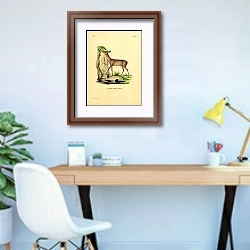 «Карликовая антилопа» в интерьере кабинета в современном стиле
