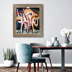 «Farbentanz» в интерьере современной кухни над обеденным столом