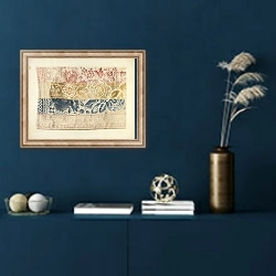 «Handwoven Table Cover» в интерьере в классическом стиле в синих тонах