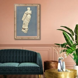 «Figurehead» в интерьере классической гостиной над диваном