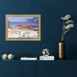 «Beach at Cabasson» в интерьере в классическом стиле в синих тонах