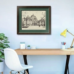 «Salle a manger secrete; chateau de Tsarskoie-Selo» в интерьере кабинета в современном стиле