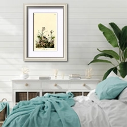 «Yellow-winged Sparrow» в интерьере спальни в стиле прованс с голубыми деталями
