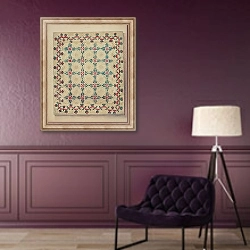 «Patchwork Quilt» в интерьере в классическом стиле в фиолетовых тонах