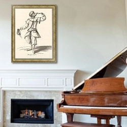 «Singe buvant à quelqu’un» в интерьере классической гостиной над камином