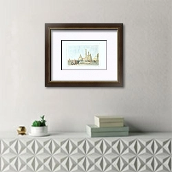 «Moscou. Tour d'Ivan Velikoi» в интерьере кабинета с бежевыми стенами