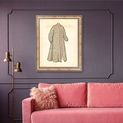 «Dressing Gown» в интерьере гостиной с розовым диваном