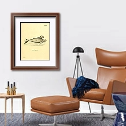 «Дюгонь Halicore Dugong» в интерьере кабинета с кожаным креслом