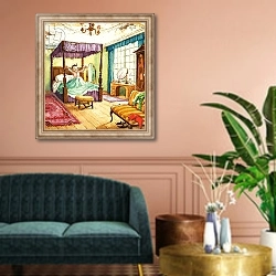 «Norman Gnome 3» в интерьере классической гостиной над диваном