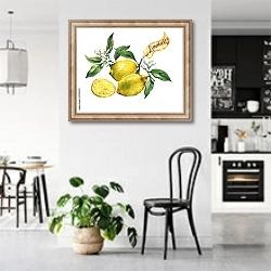 «Два сочных лимона с долькой » в интерьере современной светлой кухни