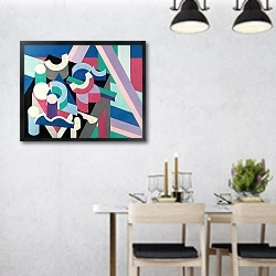 «Смерть природы» в интерьере современной столовой над обеденным столом