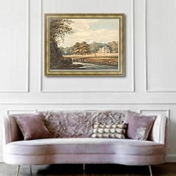 «Chalfont House, Buckinghamshire» в интерьере спальни с акцентной стеной