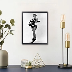 «Monroe, Marilyn 73» в интерьере в стиле ретро над столом