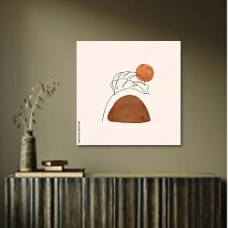 «Терракотовый натюрморт 14» в интерьере в этническом стиле в коричневых цветах
