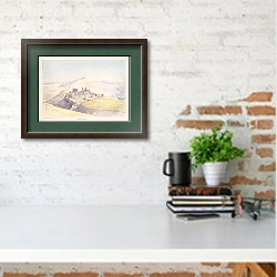 «Канлавия» в интерьере кабинета с кирпичной стеной