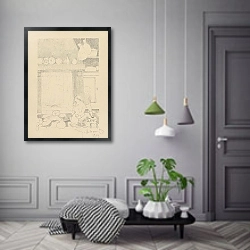 «Бедные дети перед очагом» в интерьере коридора в классическом стиле