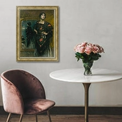 «The Spanish Shawl» в интерьере в классическом стиле над креслом