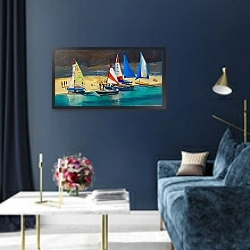 «Salcombe Smalls Cove Dinghies» в интерьере в классическом стиле в синих тонах