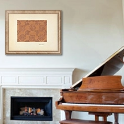 «Wall Paper» в интерьере классической гостиной над камином
