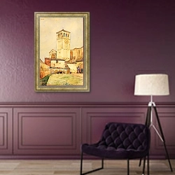 «Church of St. Francis, Assisi» в интерьере в классическом стиле в фиолетовых тонах