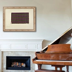 «Woolen Textile» в интерьере классической гостиной над камином