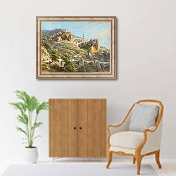 «Città italiana» в интерьере в классическом стиле над комодом