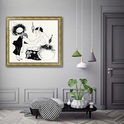 «Tail-piece from 'Salome' by Oscar Wilde» в интерьере коридора в классическом стиле