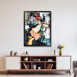 «Abstract Plum Bouquet 4» в интерьере 