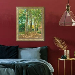 «Paysage aux grands arbres» в интерьере коридора в классическом стиле