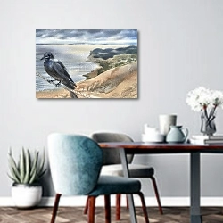 «Тайны серого горизонта» в интерьере современной кухни над обеденным столом