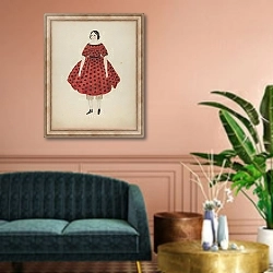 «Doll with China Head» в интерьере классической гостиной над диваном