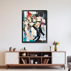 «Abstract Plum Bouquet 13» в интерьере 