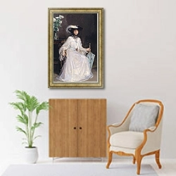 «Эвелин Фаркуар» в интерьере в классическом стиле над комодом