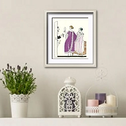 «Jamais prêtes! ; ou ; Le premier acte sacrifie ; Robes de chez soi, de Becker et fils» в интерьере в стиле прованс с лавандой и свечами