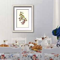 «Ptarmiganberry. Arctous alpina» в интерьере столовой в стиле прованс над столом