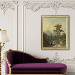 «Крым» в интерьере в классическом стиле над банкеткой