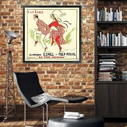 «Esmée et Fred Pascal dans ‘La très moutarde’ de Rip et Bousquet» в интерьере кабинета в стиле лофт с кирпичными стенами