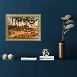 «На юге Франции» в интерьере в классическом стиле в синих тонах