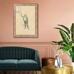 «Lawrence Boythorn, c.1920s» в интерьере классической гостиной над диваном