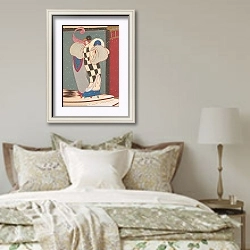 «La Neige» в интерьере спальни в стиле прованс над кроватью